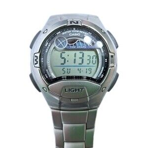 Vintage Casio Illuminator Tide Graph 2926 W-753 Quartz Digital Watch Working